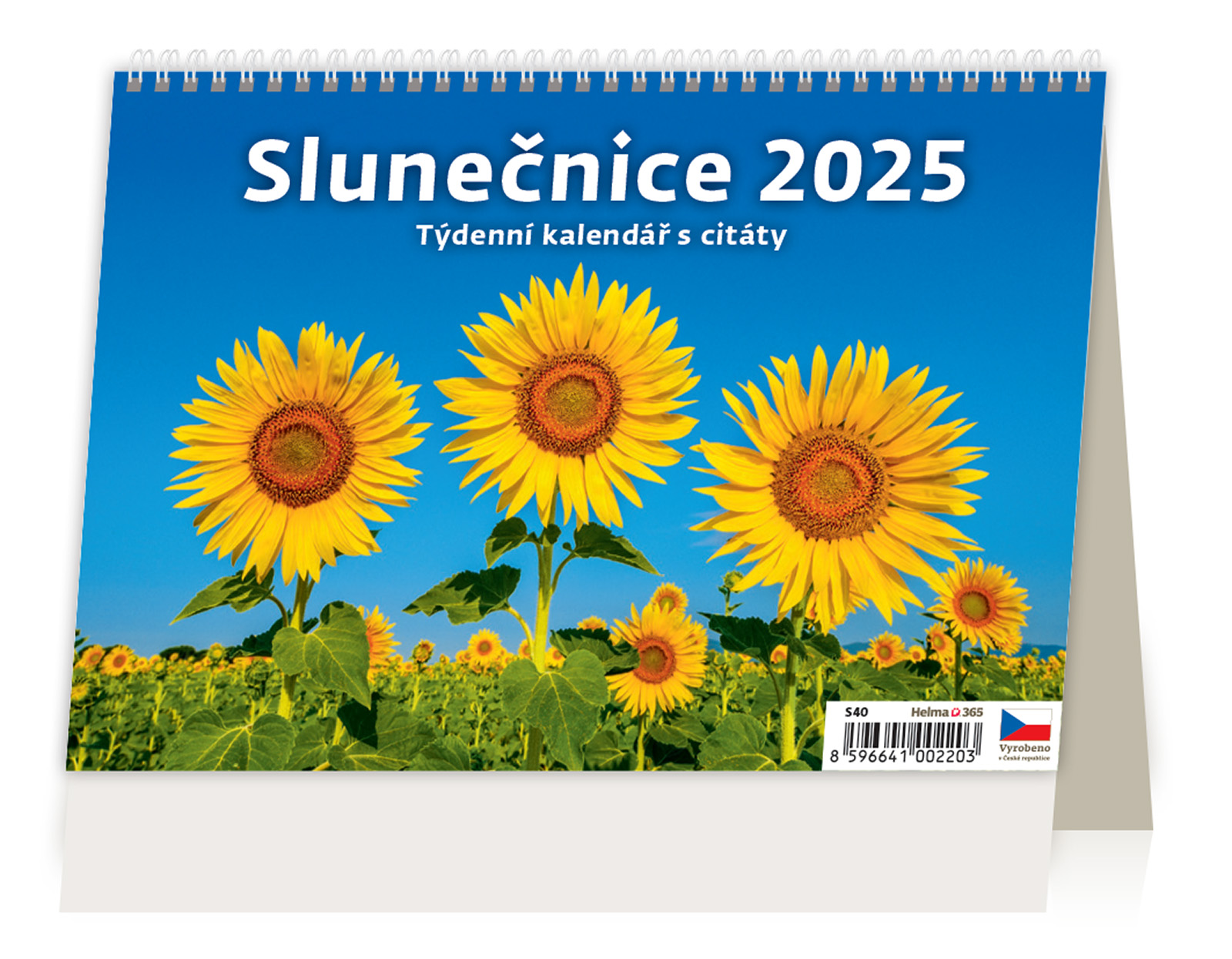 Stolní kalendář Slunečnice 2025 - plánovací