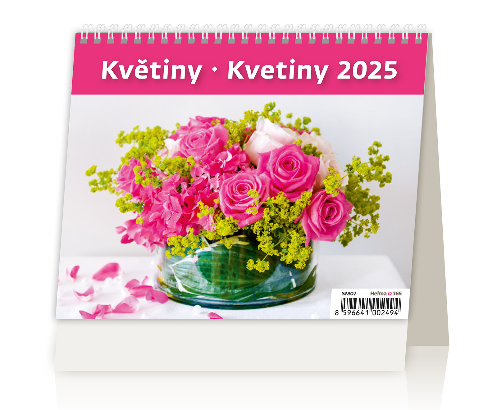 Stolní kalendář Květiny 2025 - MiniMax