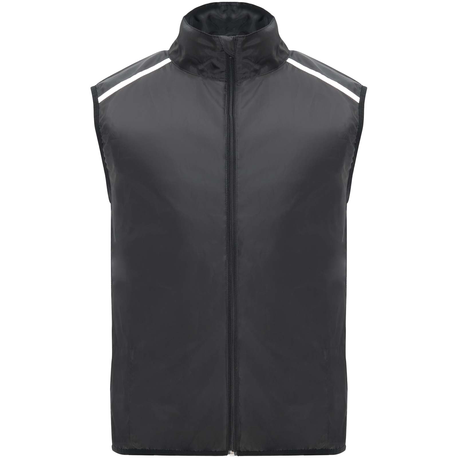 Pánská lehká běžecká vesta Roly Jannu Solid black