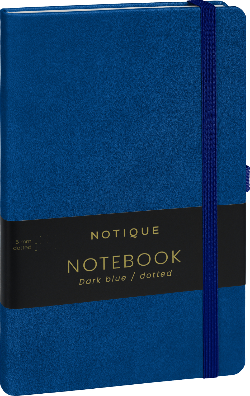 Tečkovaný zápisník Tmavě modrý, 13x21 cm