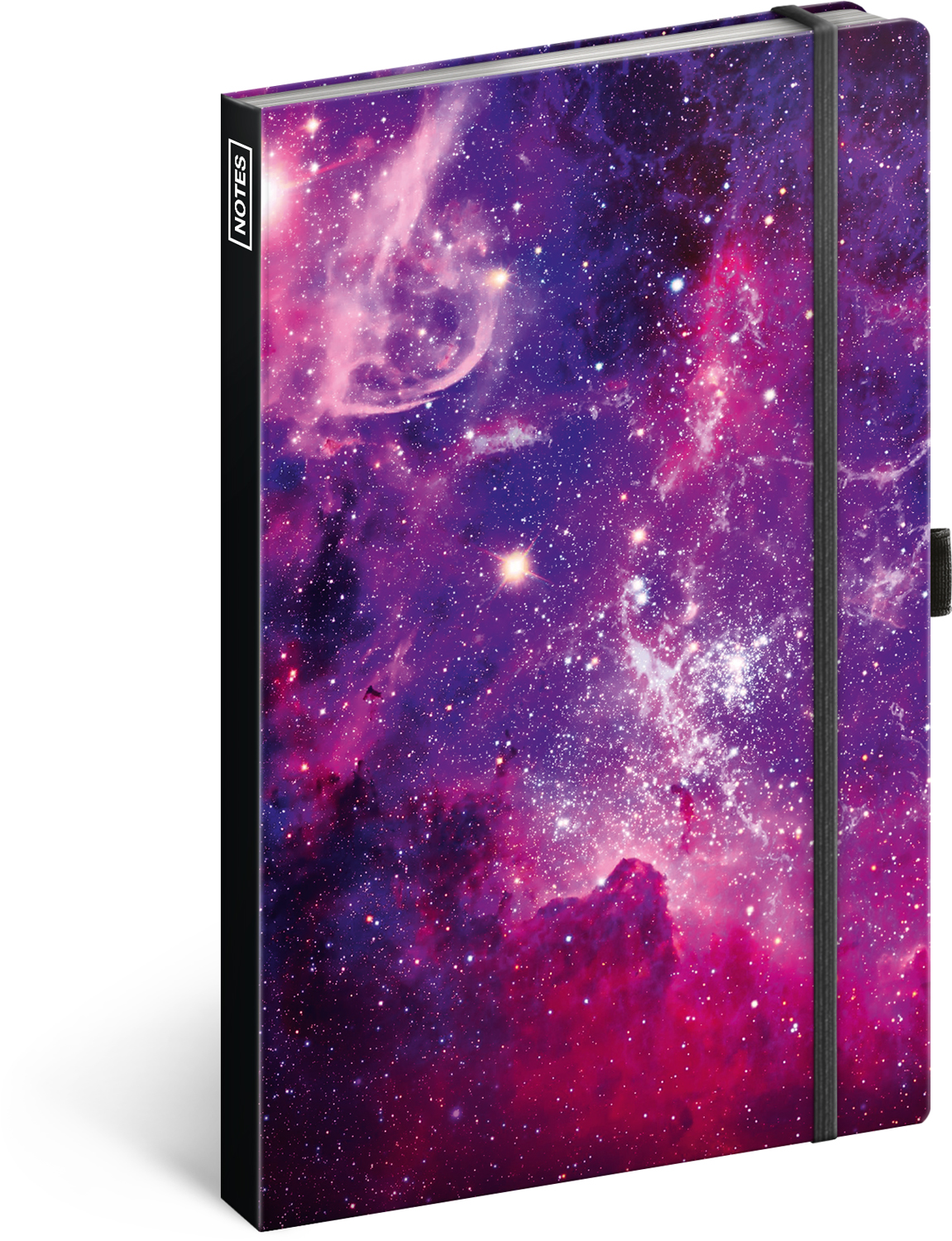 Linkovaný zápisník Galaxie, 13x21 cm