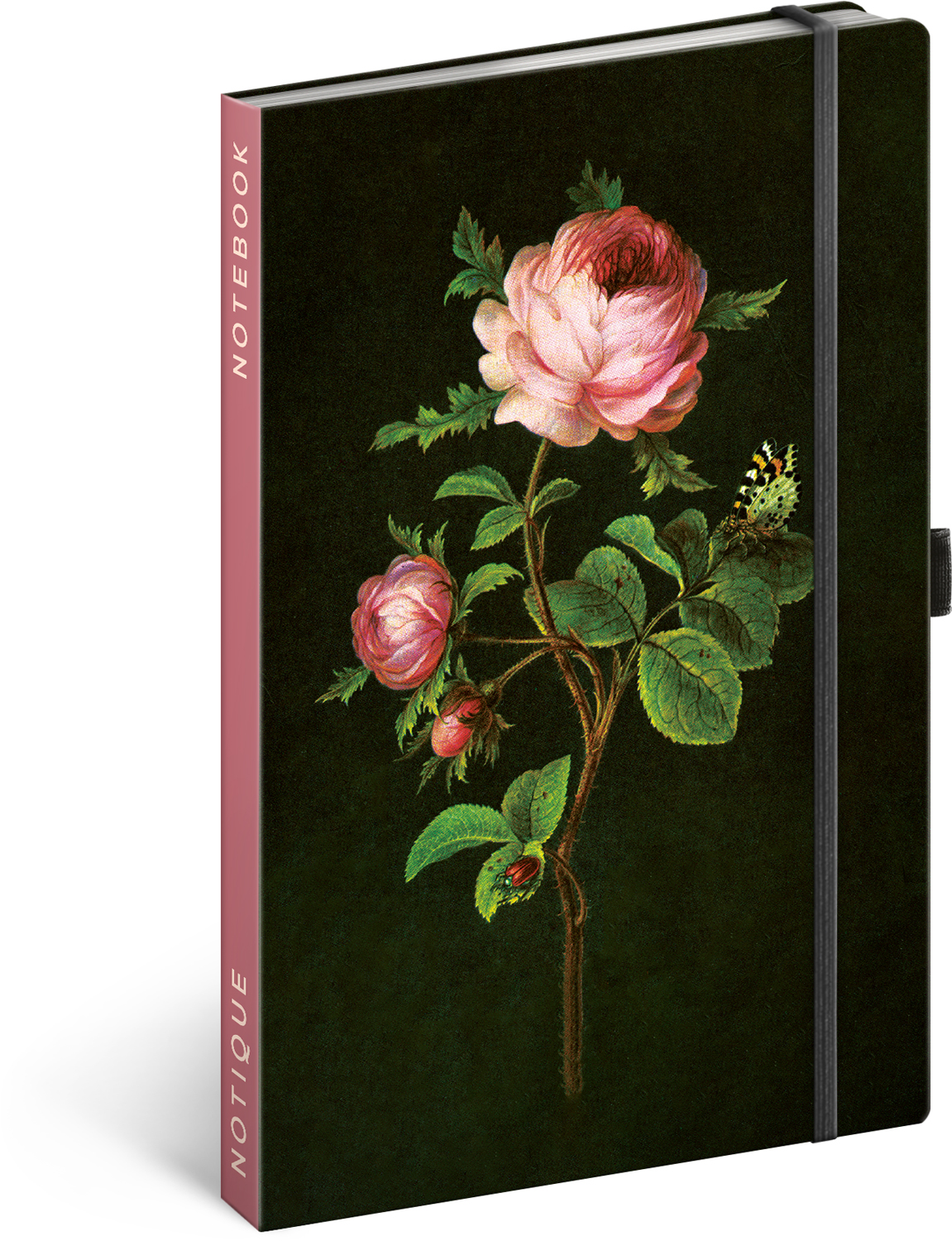 Tečkovaný zápisník Růže Kateřiny Winterové, 13x21 cm