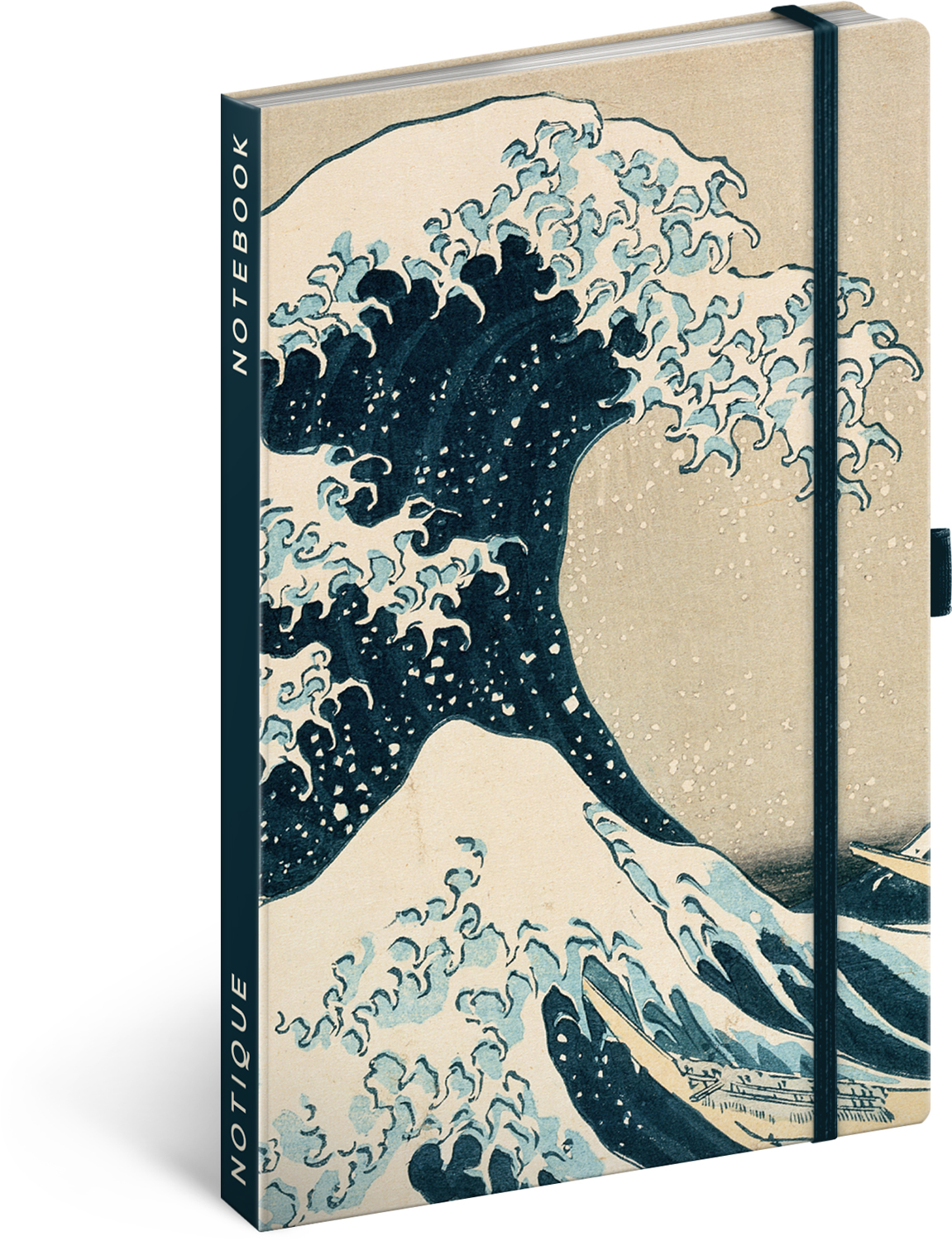 Linkovaný zápisník Katsushika Hokusai, 13x21 cm