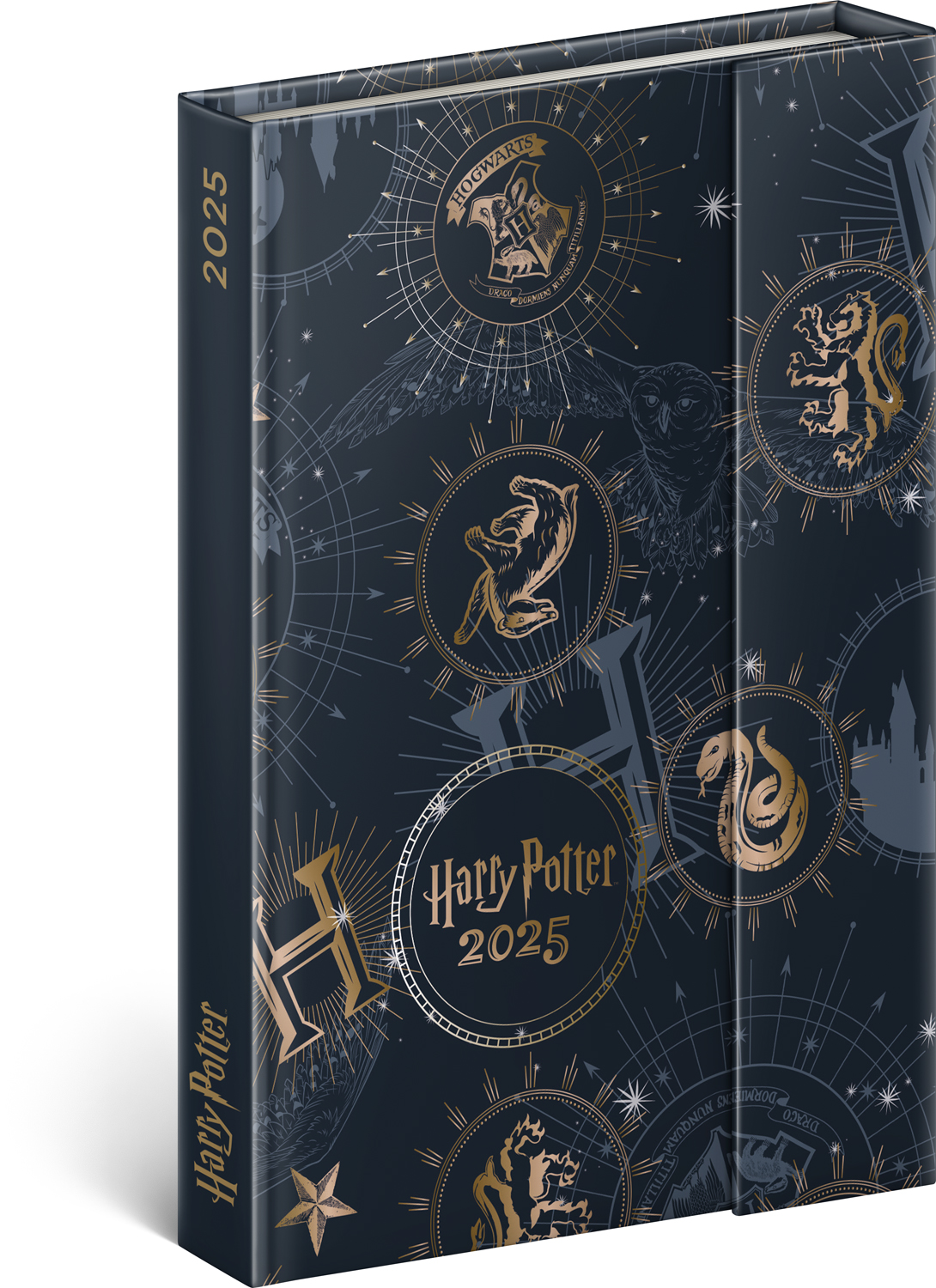 Týdenní magnetický diář Harry Potter 2025, 11x16 cm - Harry Potter