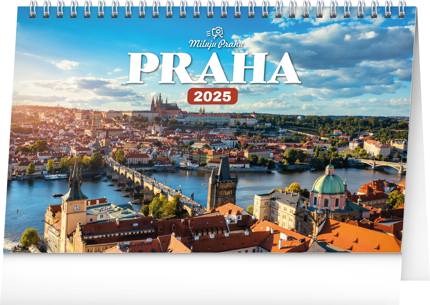 Stolní kalendář Praha - Miluju Prahu 2025