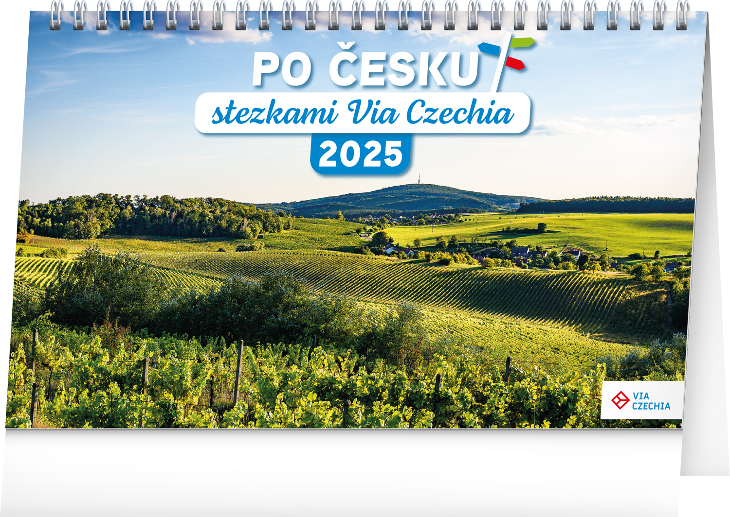 Stolní kalendář Po Česku stezkami Via Czechia 2025