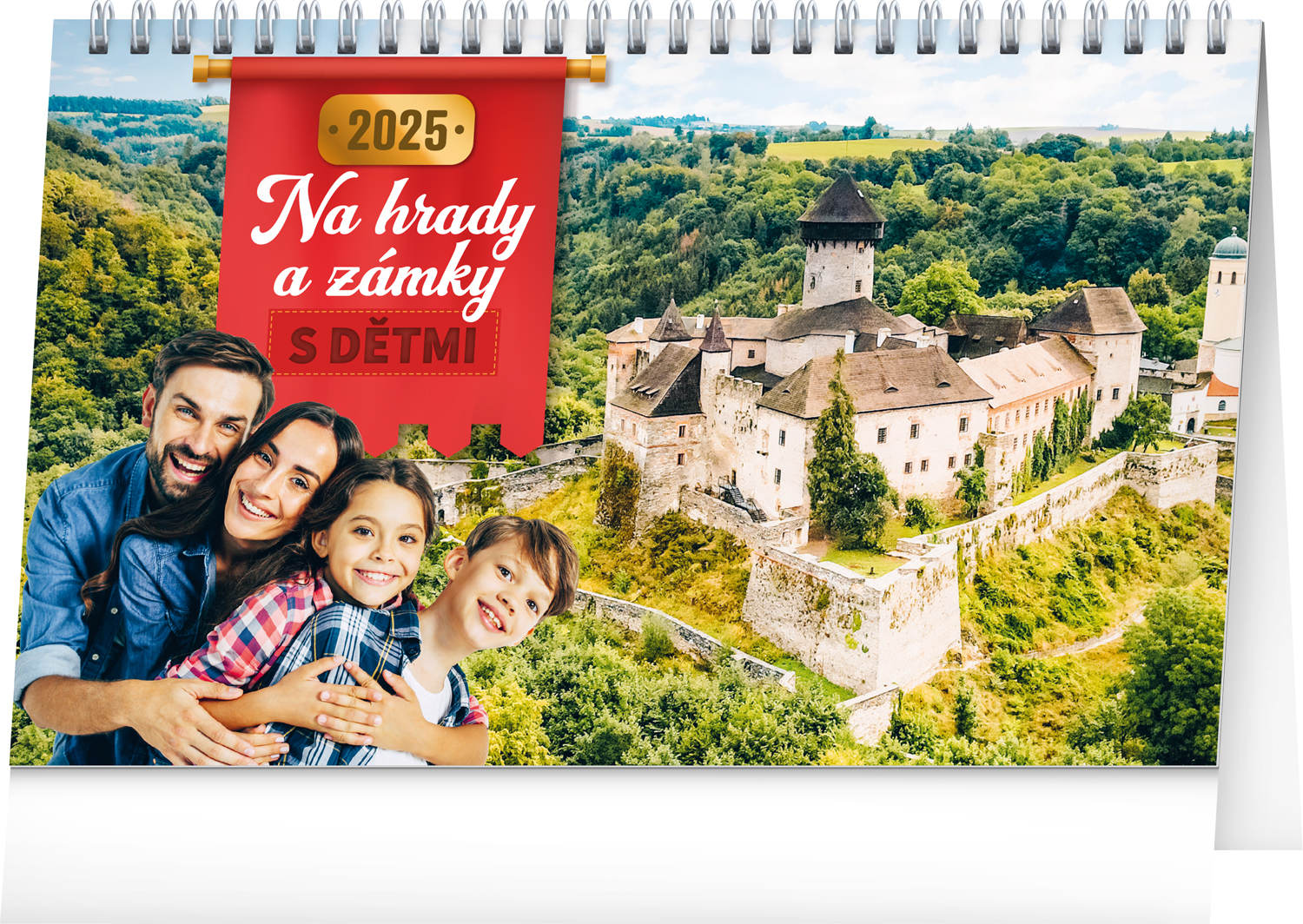 Stolní kalendář S dětmi na hrady a zámky 2025