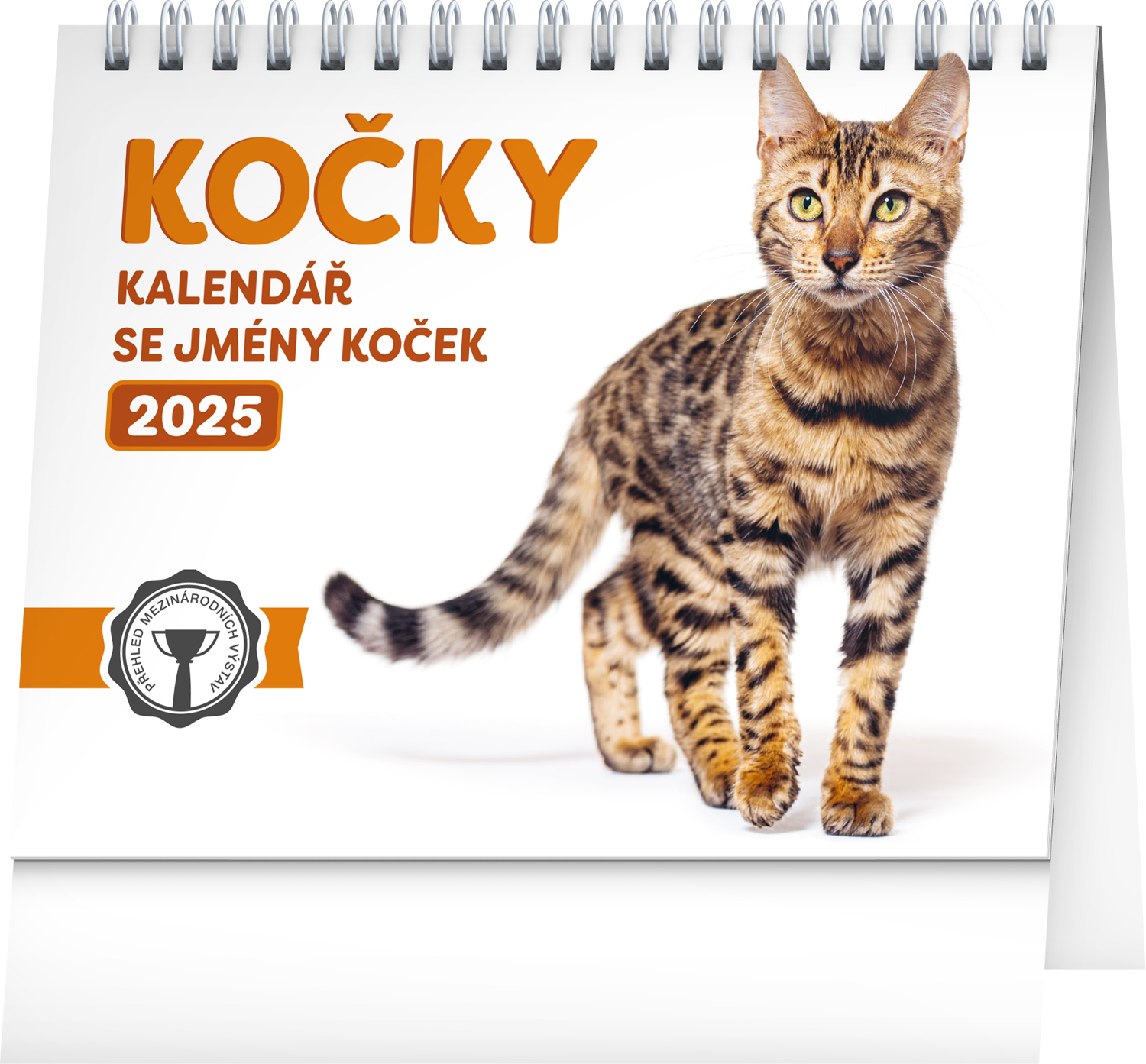 Stolní kalendář Kočky - se jmény koček 2025