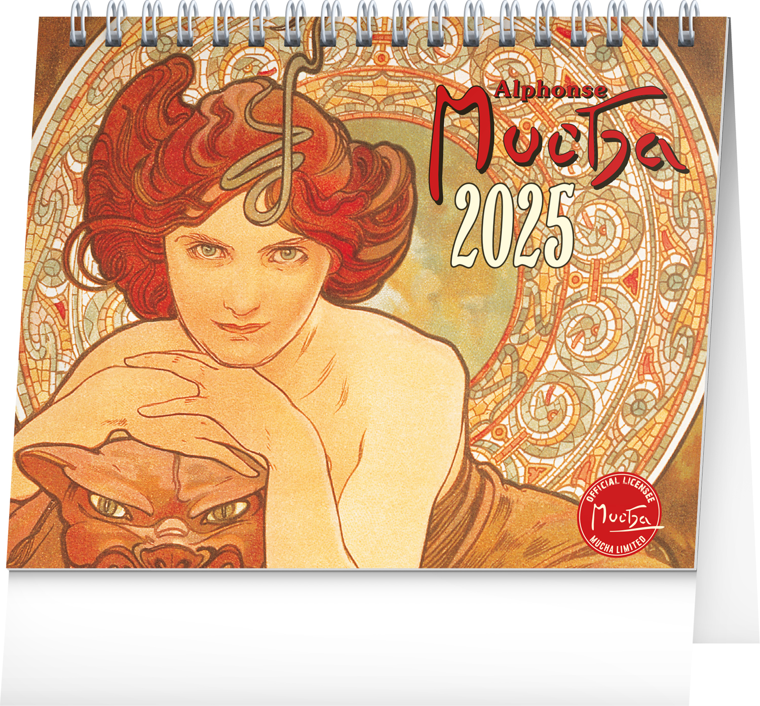 Stolní kalendář Alfons Mucha 2025