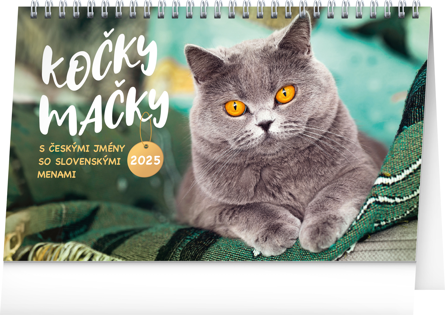 Stolní kalendář Kočky - Mačky CZ/SK 2025