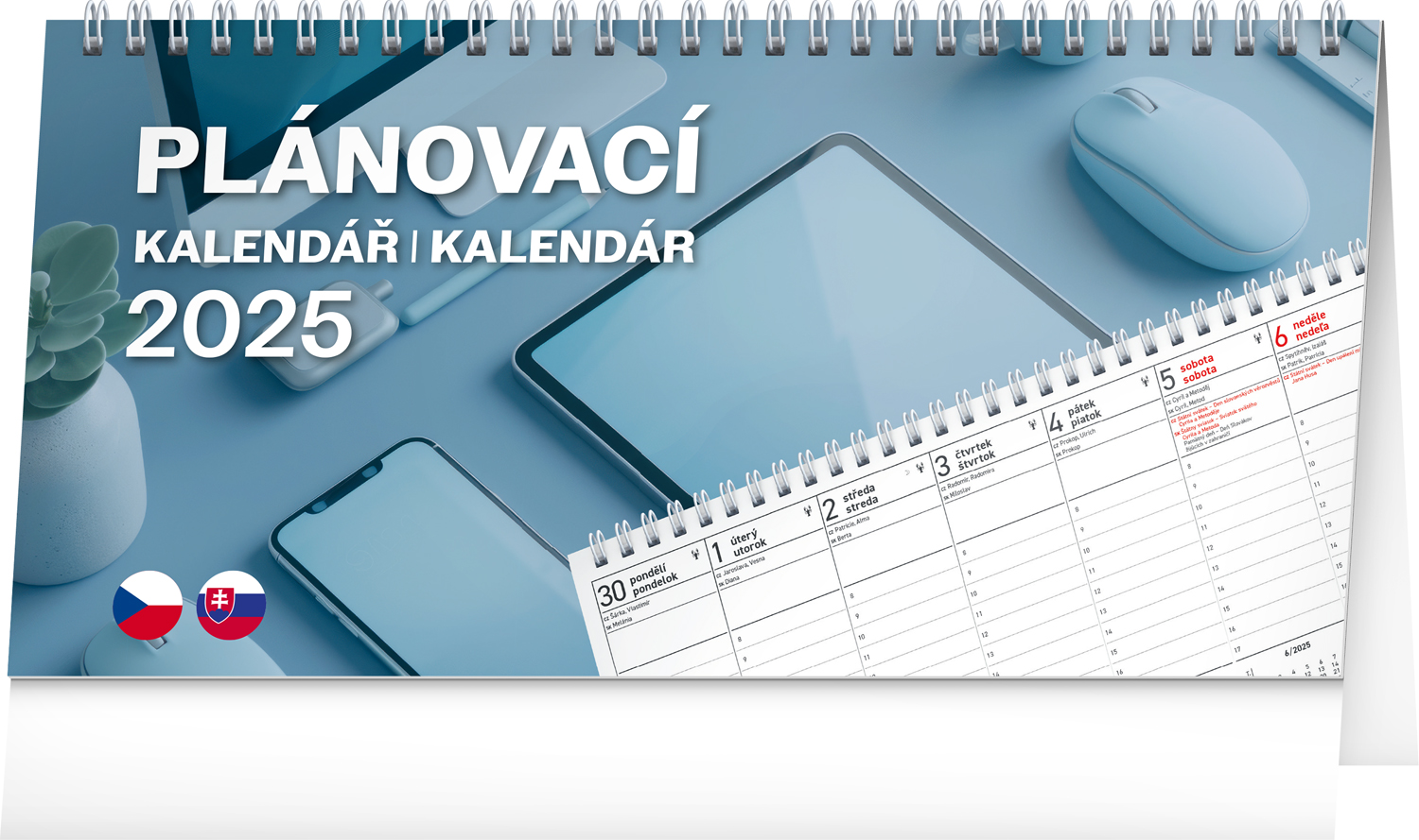 Stolní kalendář Plánovací CZ/SK 2025