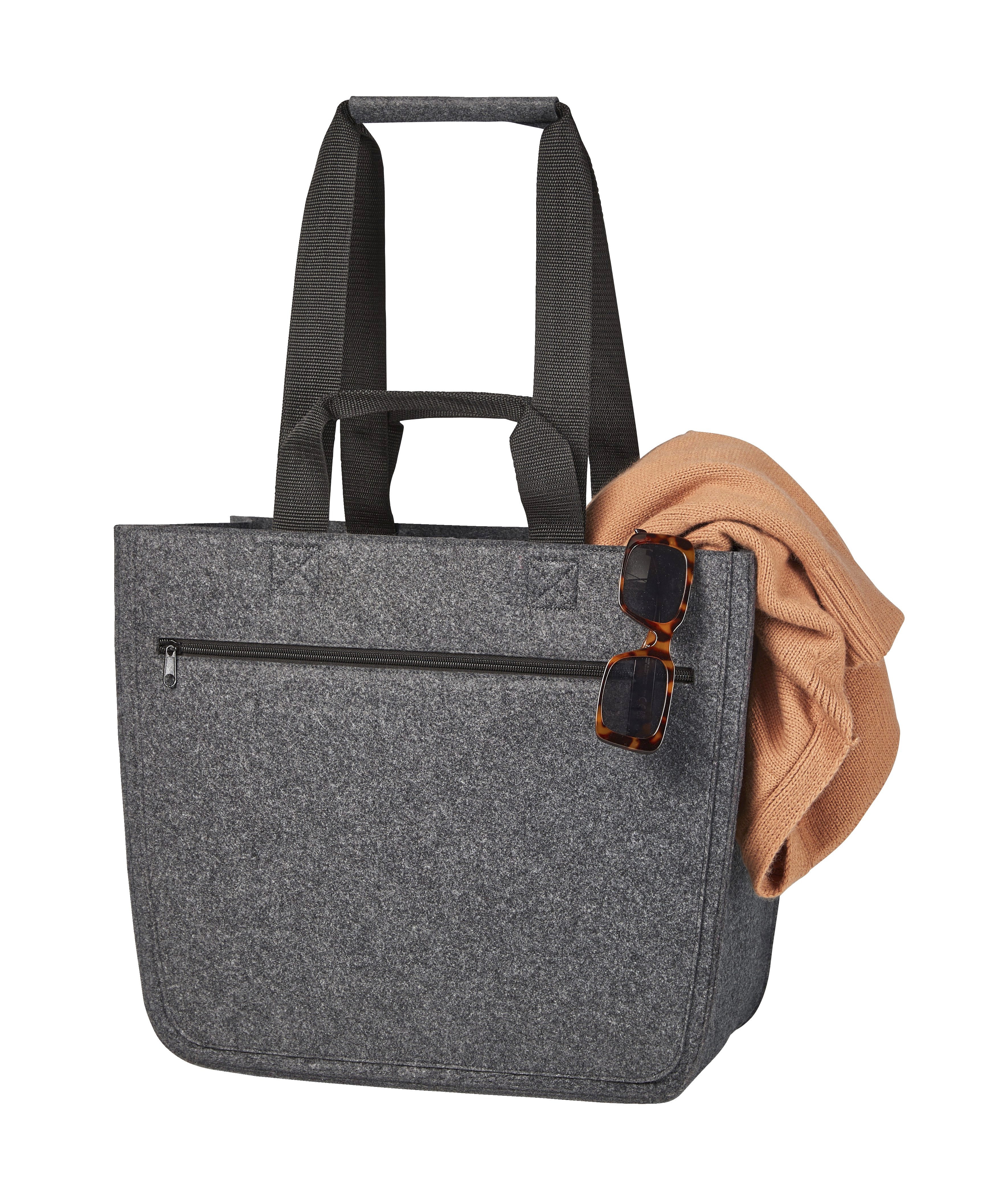 Taška Halfar Felt Shopper Softbasket Anthracite 44 x 37 x 30 cm