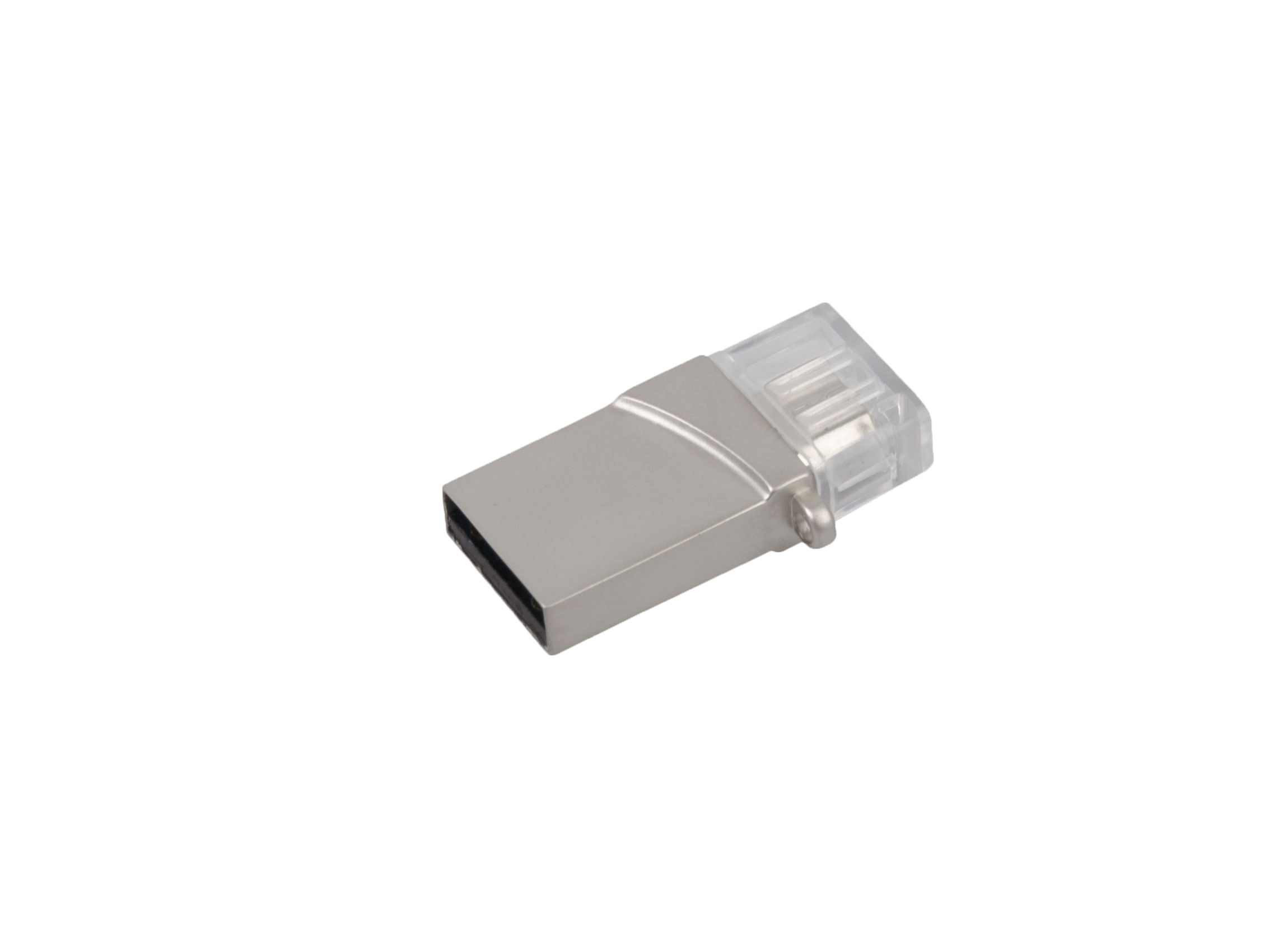 Mini USB flash drive PIDDI OTG - dual silver