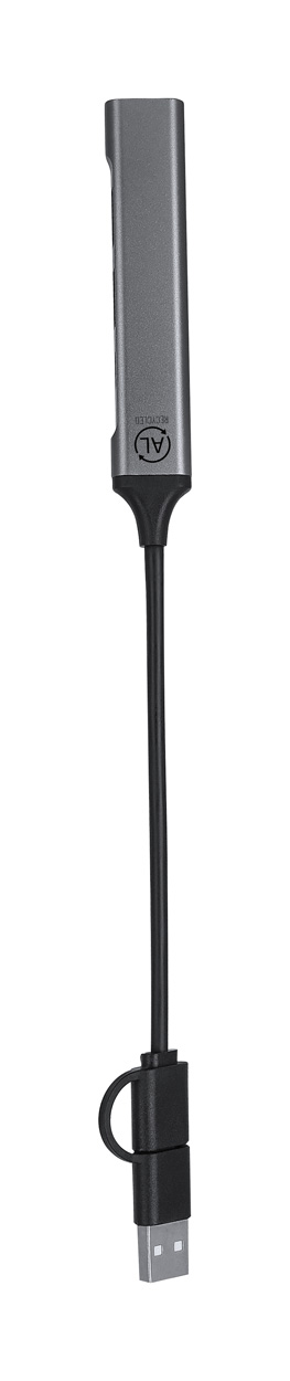 Konery USB hub - stříbrná Konery USB hub - stříbrná