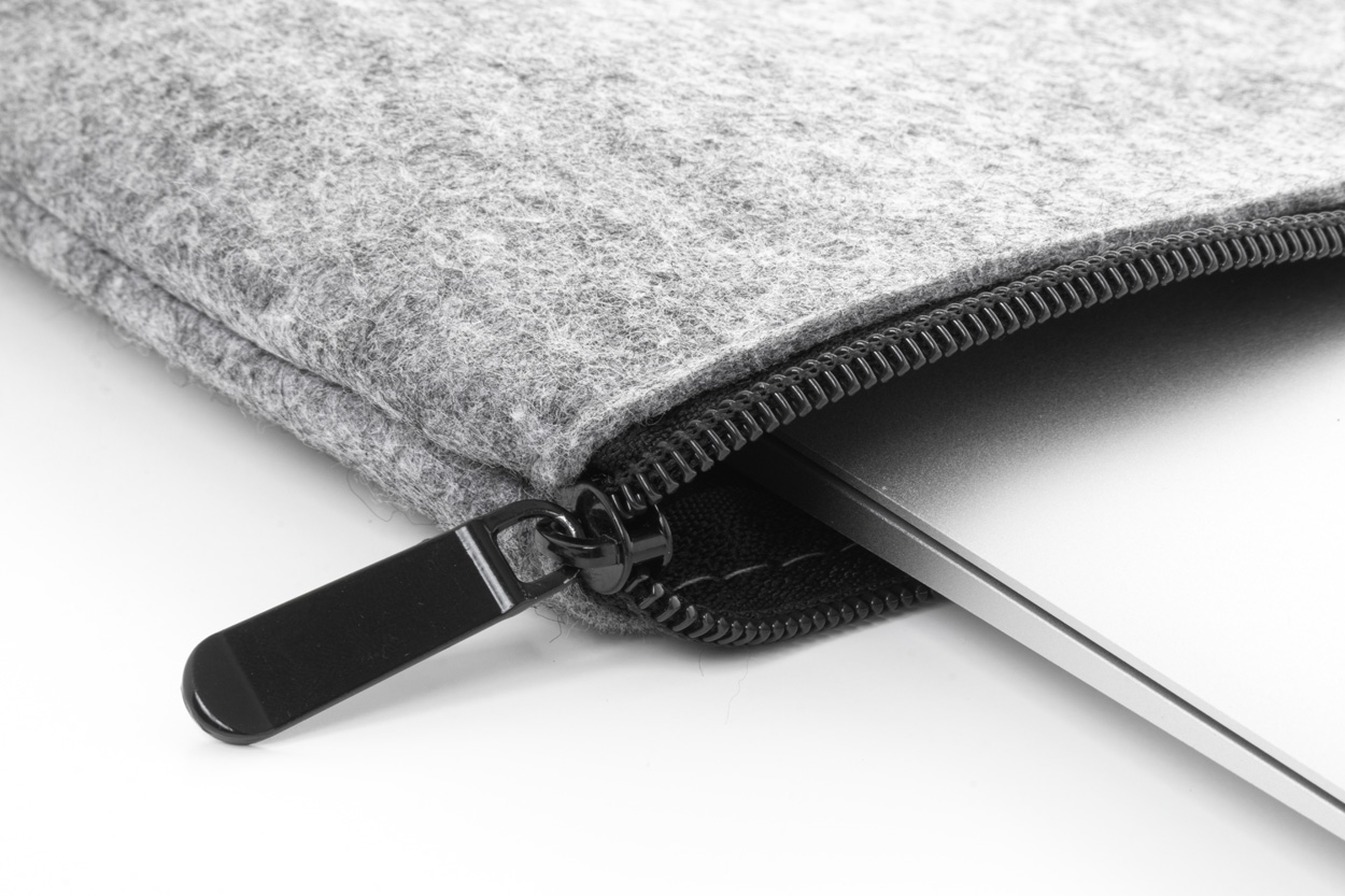 Plstěná taška na notebook Refelt Comp RPET - šedá Plstěná taška na notebook Refelt Comp RPET - šedá