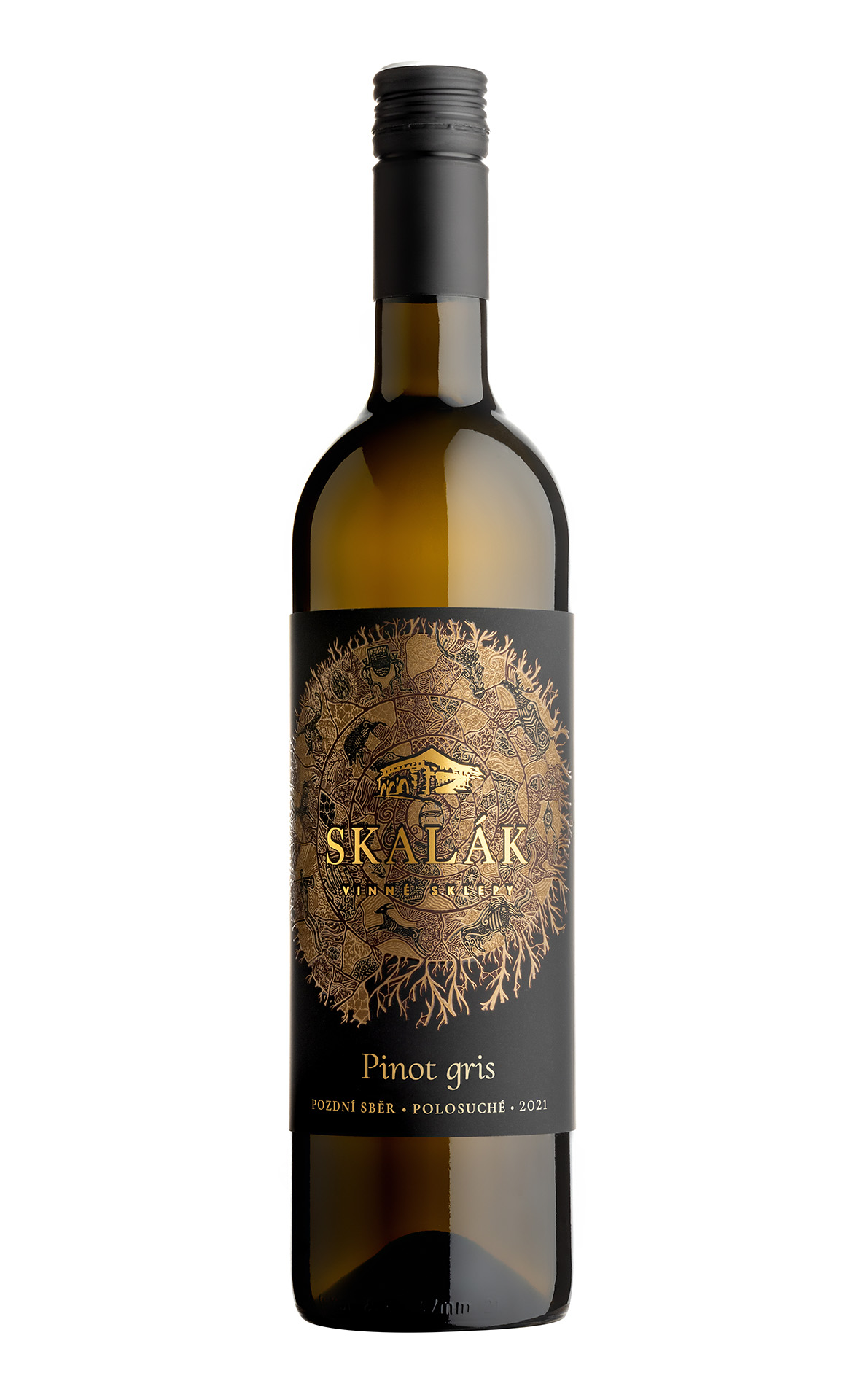 Bílé víno Pinot gris, pozdní sběr 2020, suché