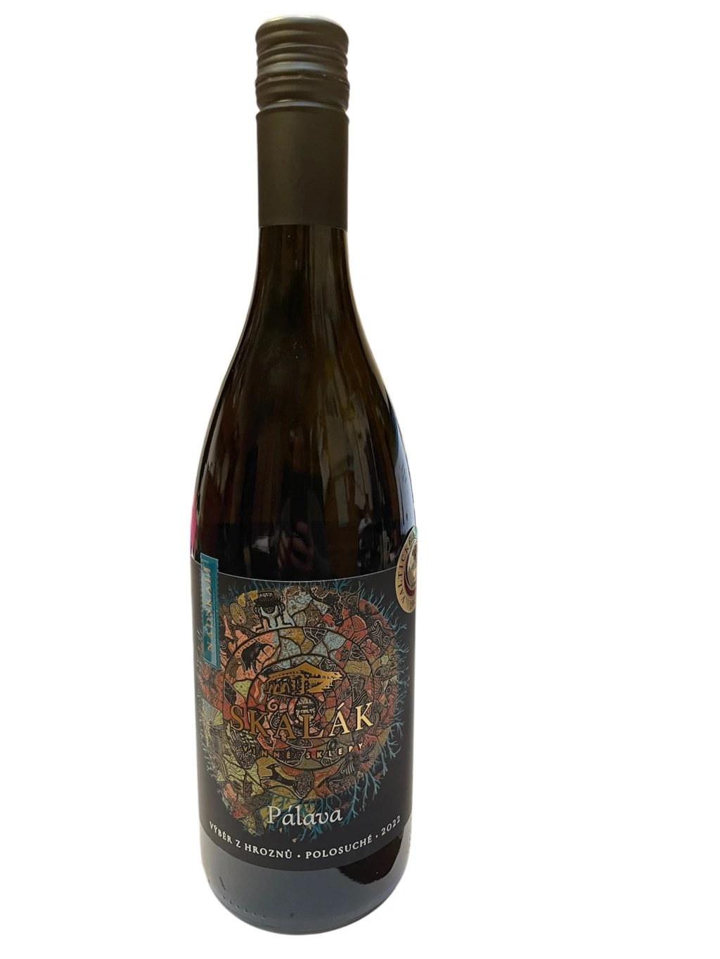 Bílé víno Pálava, výběr z hroznů 2022, polosuché