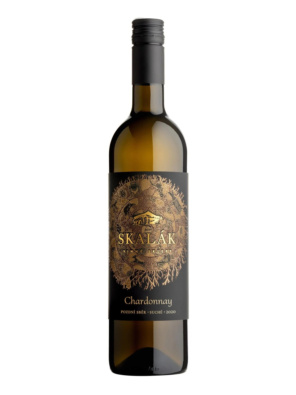 Bílé víno Chardonnay, pozdní sběr 2020, suché