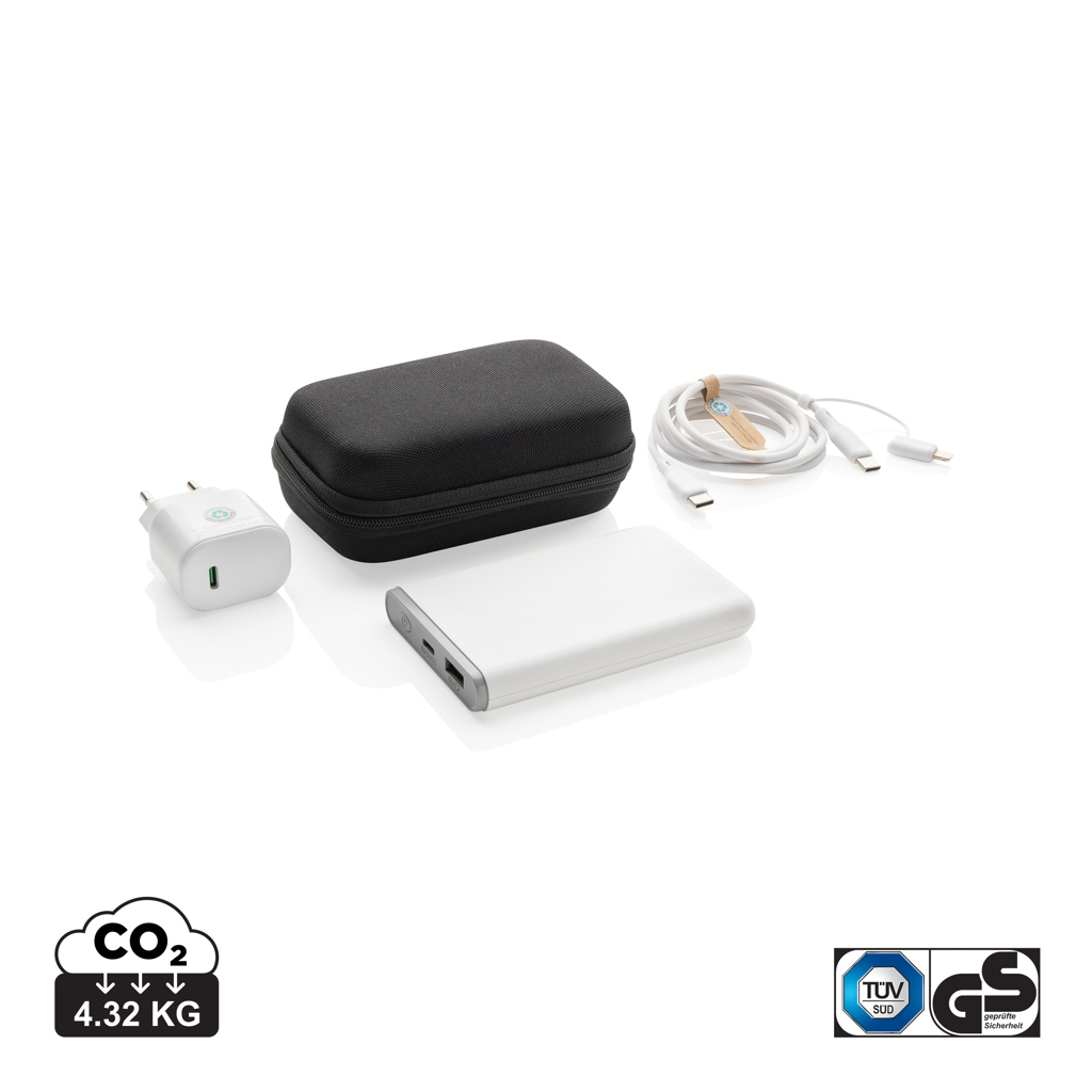 Nabíjecí sada 3ks Surge USB C z RCS recyklovaného plastu, 20W, černá