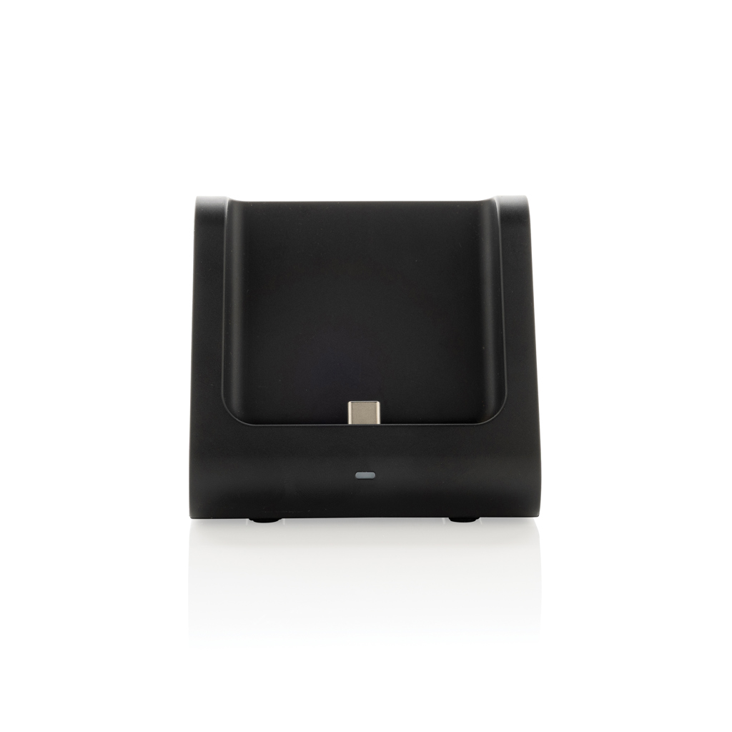 Nabíječka 5000mAh 3v1 Powerbase z RCS recyklovaného plastu, černá Nabíječka 5000mAh 3v1 Powerbase z RCS recyklovaného plastu, černá