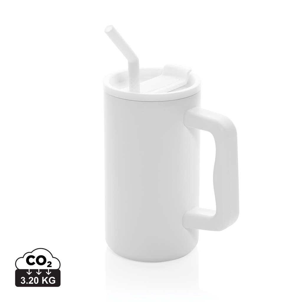 Hrnek Cube z recyklované oceli s certifikací RCS, 800 ml