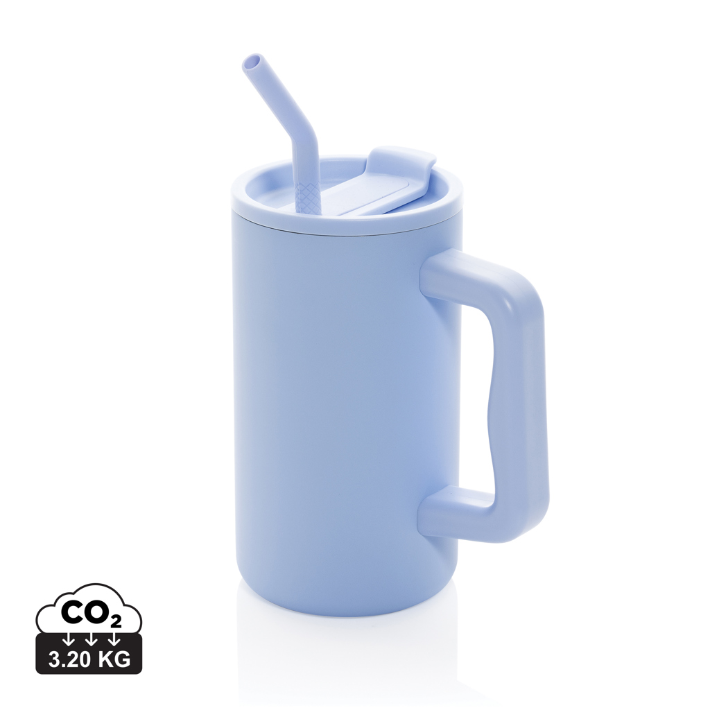 Hrnek Cube z recyklované oceli s certifikací RCS, 800 ml