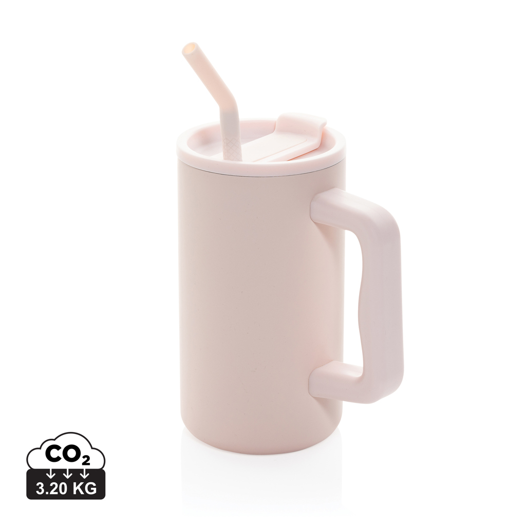 Hrnek Cube z recyklované oceli s certifikací RCS, 800 ml