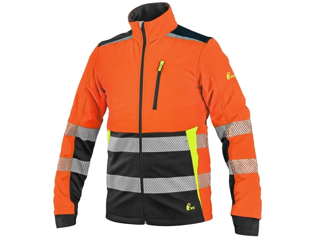 Jacket CXS BENSON, high visible, softshell, mens