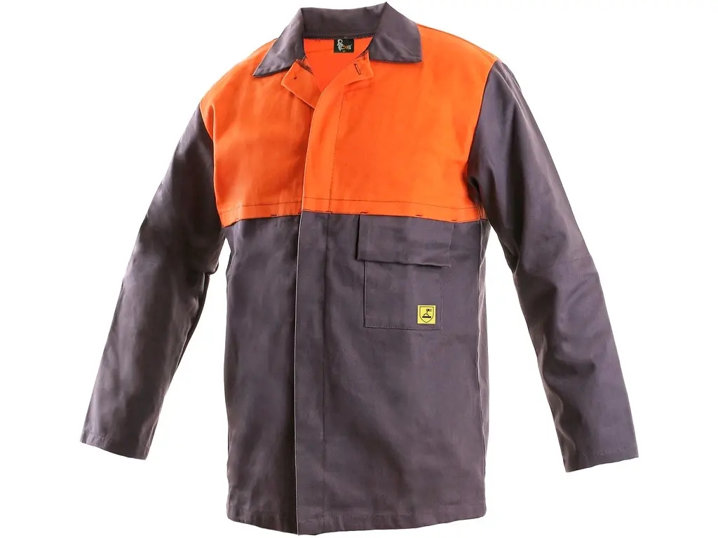 Jacket MOFOS, welding, men´s, grey-orange