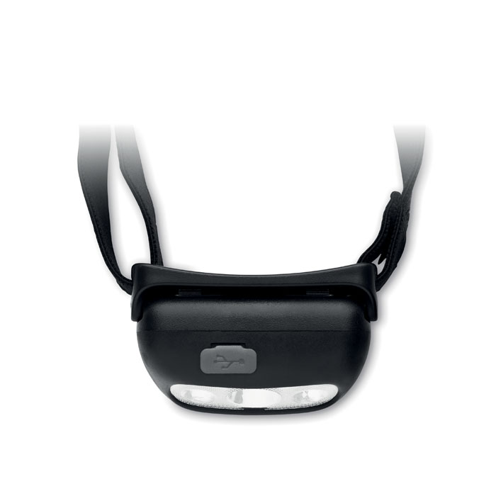 Dobíjecí čelová svítilna ELYDEE - černá Dobíjecí čelová svítilna ELYDEE - černá