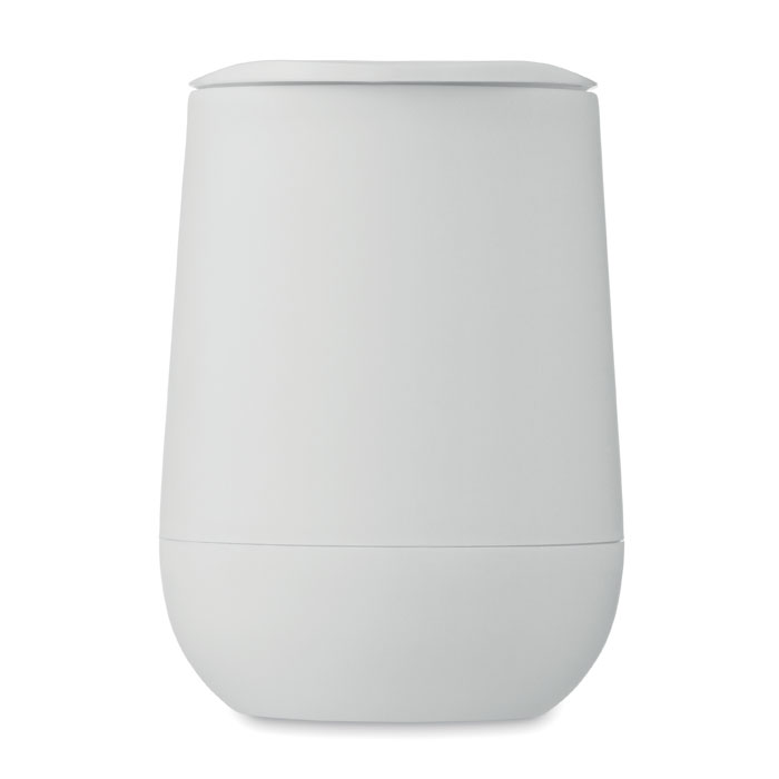 Plastový termohrnek GO, 300 ml - bílá Plastový termohrnek GO, 300 ml - bílá