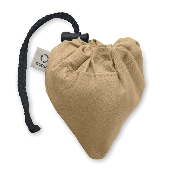 Skládací nákupní taška z recyklovaných materiálů CARRIE COLOUR - khaki Skládací nákupní taška z recyklovaných materiálů CARRIE COLOUR - khaki