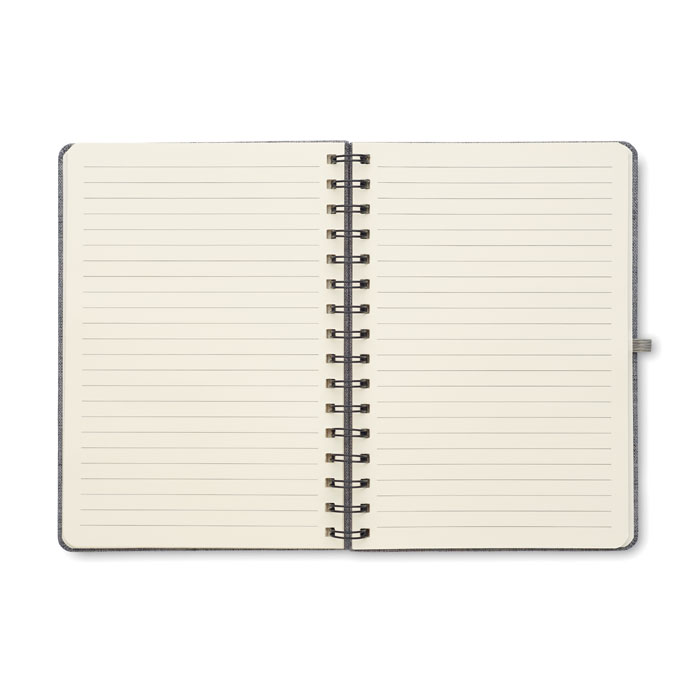 Linkovaný zápisník se stojánkem na telefon STRATA, formát A5 - šedá Linkovaný zápisník se stojánkem na telefon STRATA, formát A5 - šedá