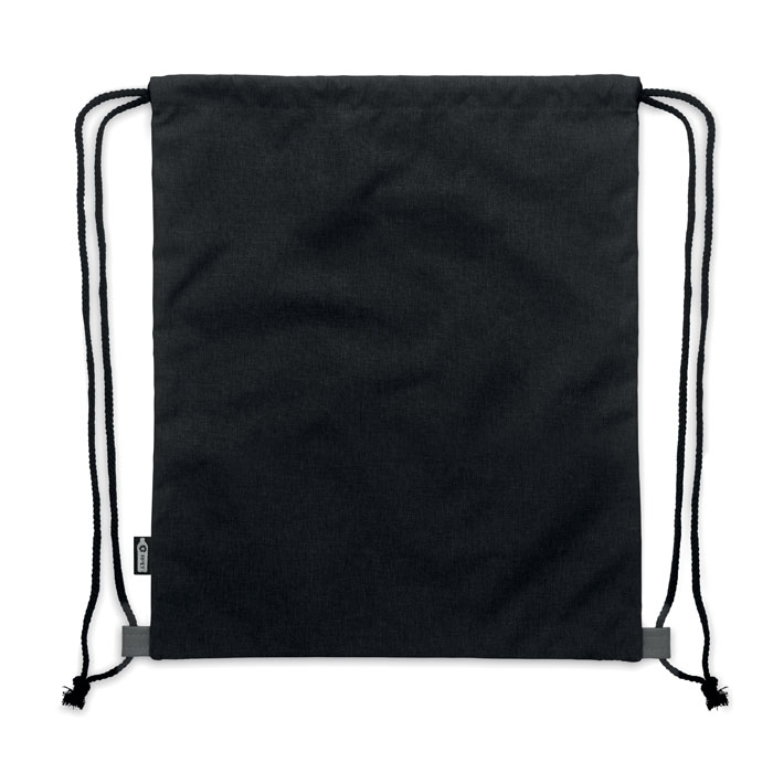 Šňůrkový batoh z recyklovaného materiálu LIBAG - černá Šňůrkový batoh z recyklovaného materiálu LIBAG - černá