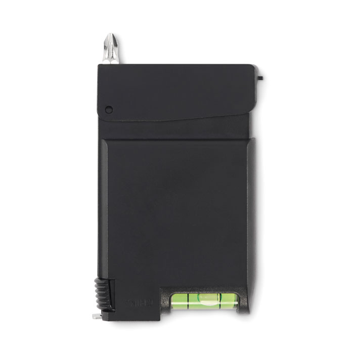 Multifunkční metr s vodováhou a šroubováky CINTA - černá