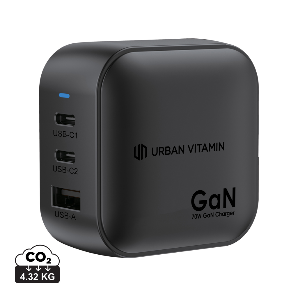 Urban Vitamin Santa Cruz RCS recykl. plast 70W nabíječka GAN Černá