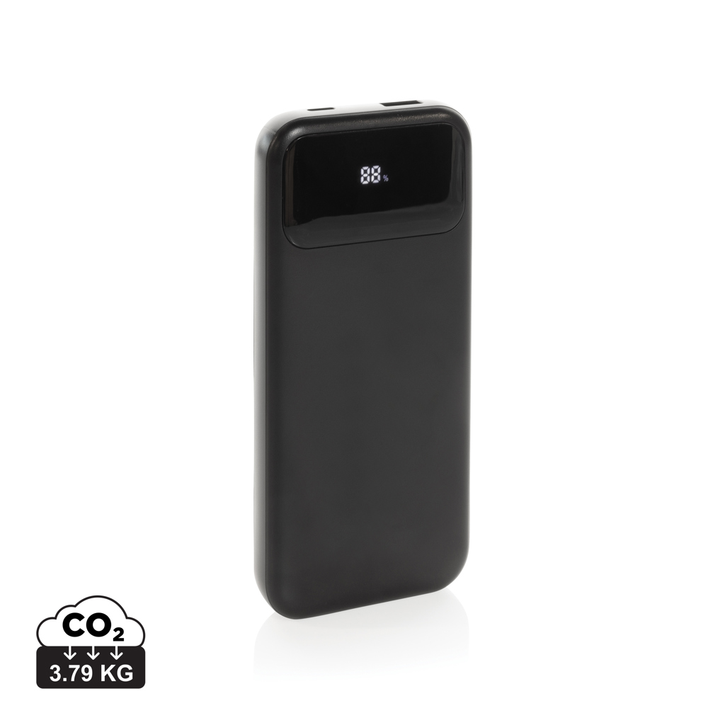 Powerbanka Turbopack 10000mAh s integr. kabely z RCS plastu Černá
