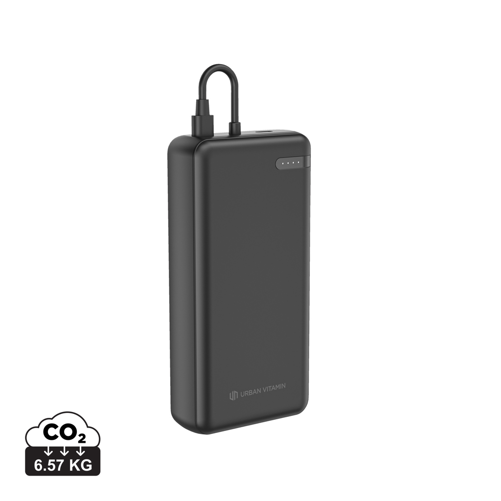 Urban Vitamin Menlo Park RCS recykl. 20.000 20W PD powerbank Černá