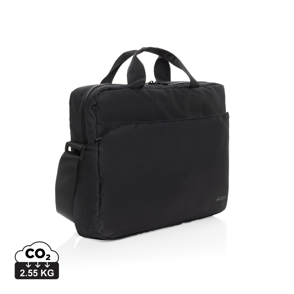 Taška na 15,6" notebook Swiss Peak Essential z RPET AWARE™ Černá