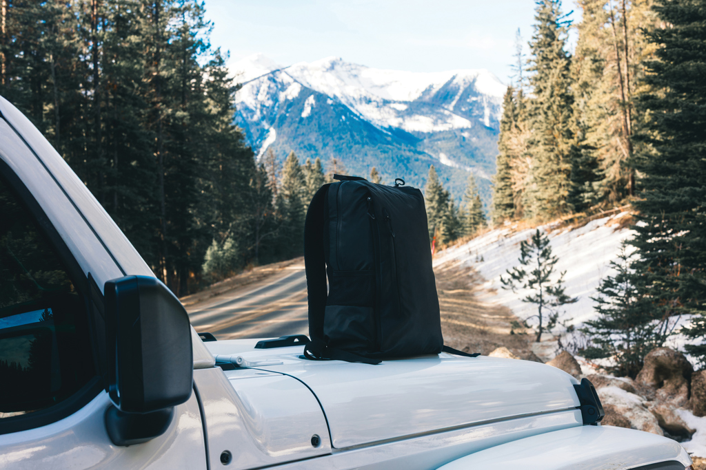 Voděodolný batoh na 15,6" notebook Lima z RPET AWARE™ Černá Voděodolný batoh na 15,6" notebook Lima z RPET AWARE™ Černá