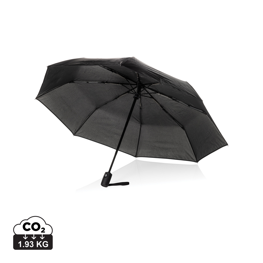 21" auto open/close Swiss Peak Vito deštník z RPET Aware™ Černá