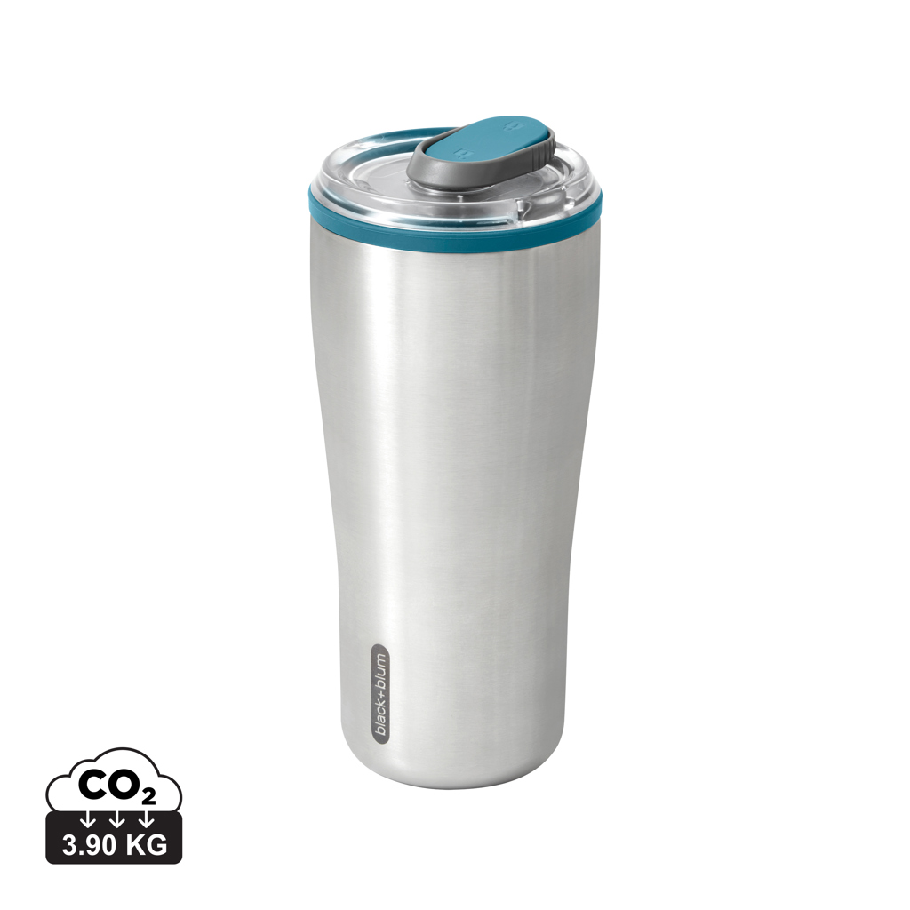 Cestovní nerezový termo hrnek 600ml Black+Blum Tyrkysová