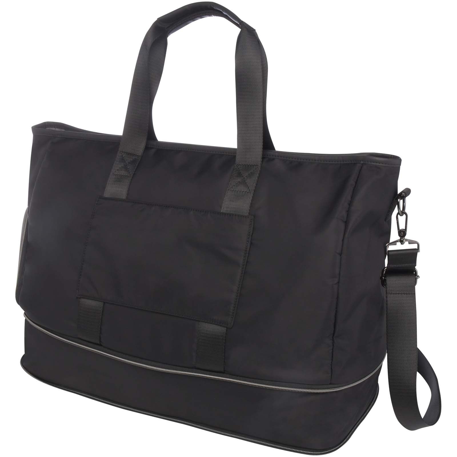 Cestovní taška Unbranded Recyklovaný roztažitelný batoh, 35 l Rhine Solid black
