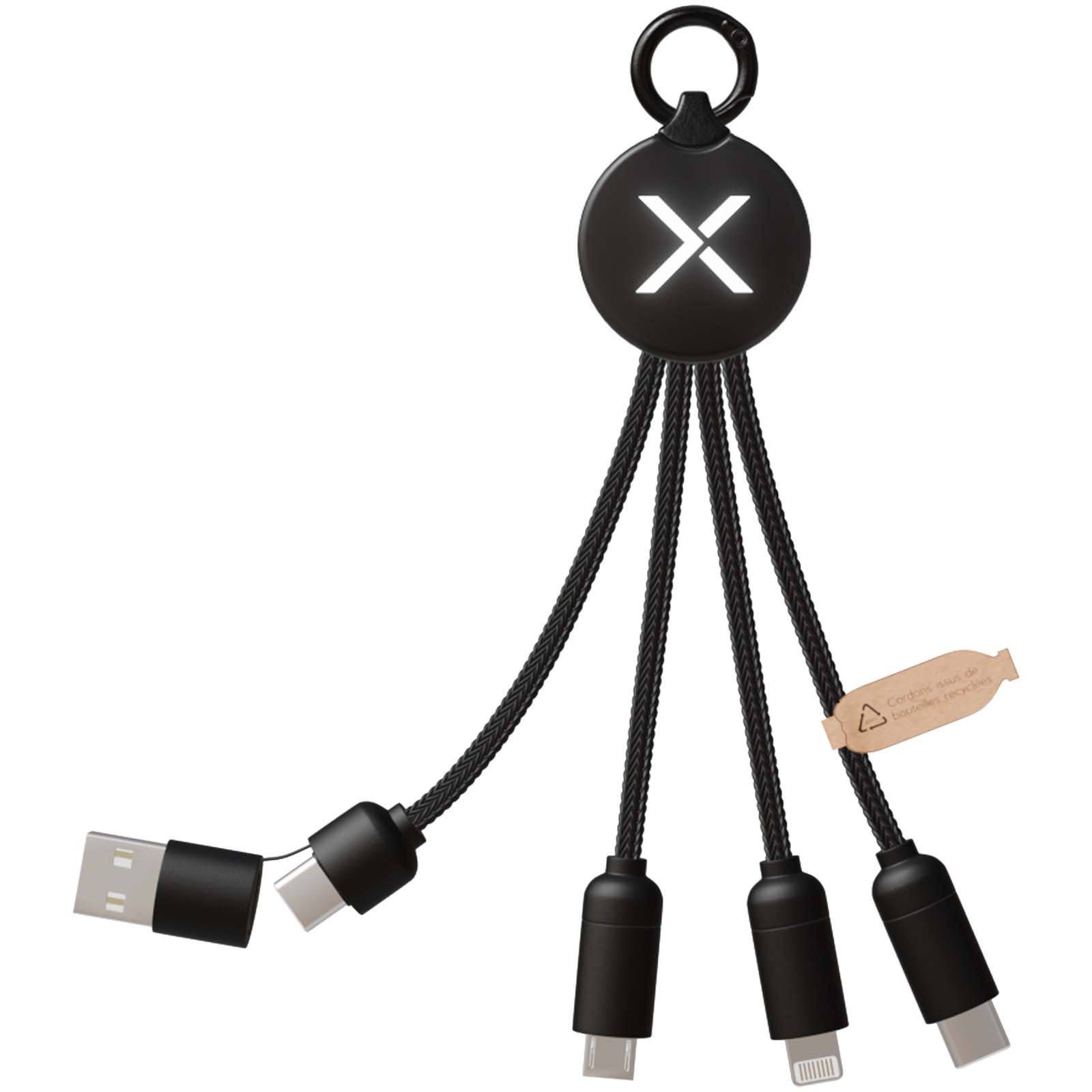 Příslušenství k PC SCX.design 20W nabíjecí kabel 5 v 1 SCX.design C14 Solid black