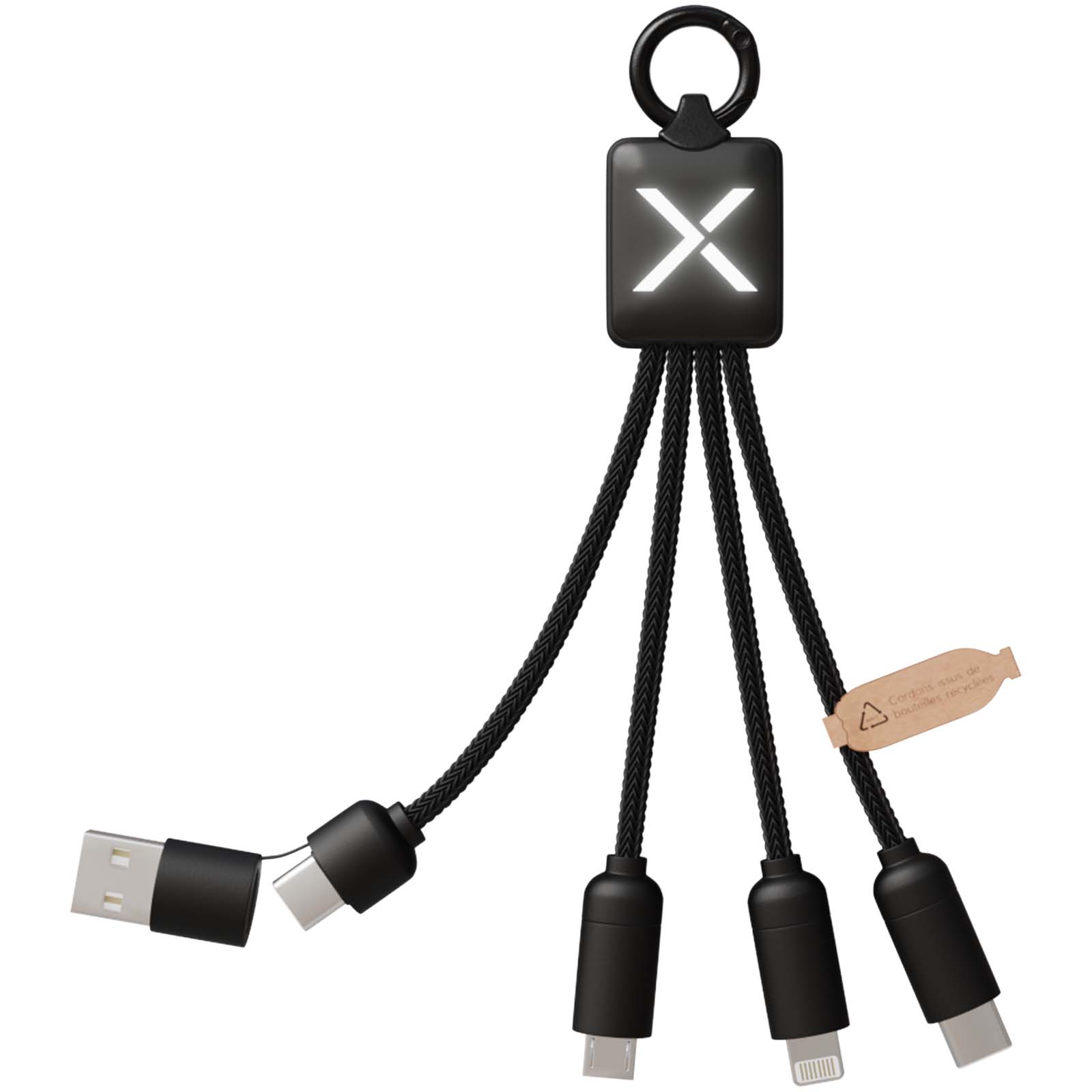 Příslušenství k PC SCX.design 20W nabíjecí kabel 5 v 1 SCX.design C13 Solid black