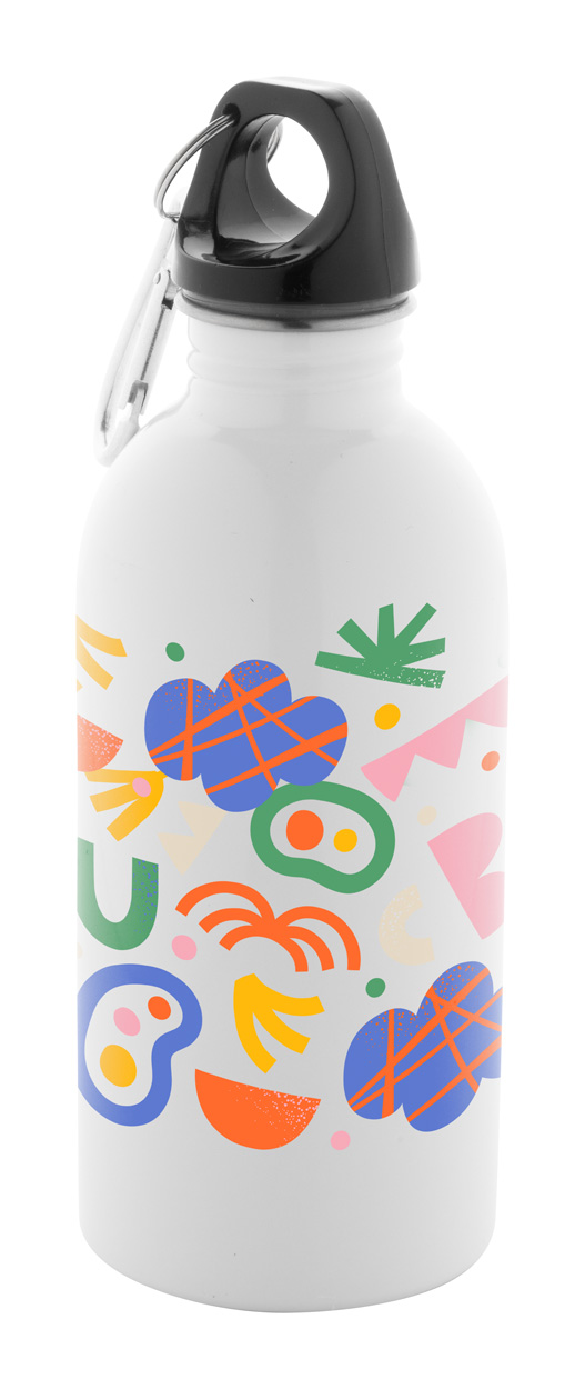 Pressuto láhev z recyklované nerezové oceli Bílá