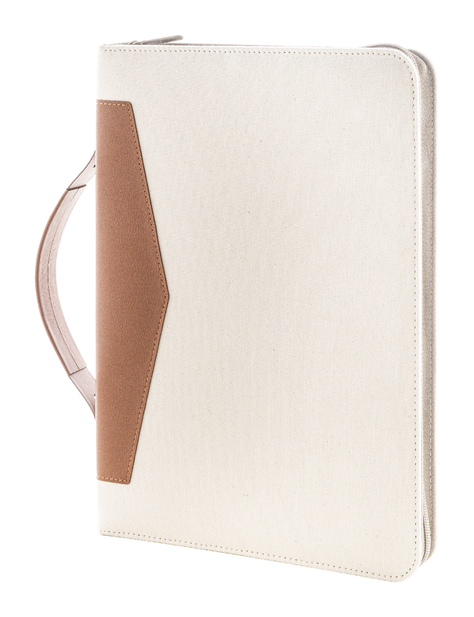 Carbasa Zip sloha na dokumenty z recyklovaného plátna Přírodní