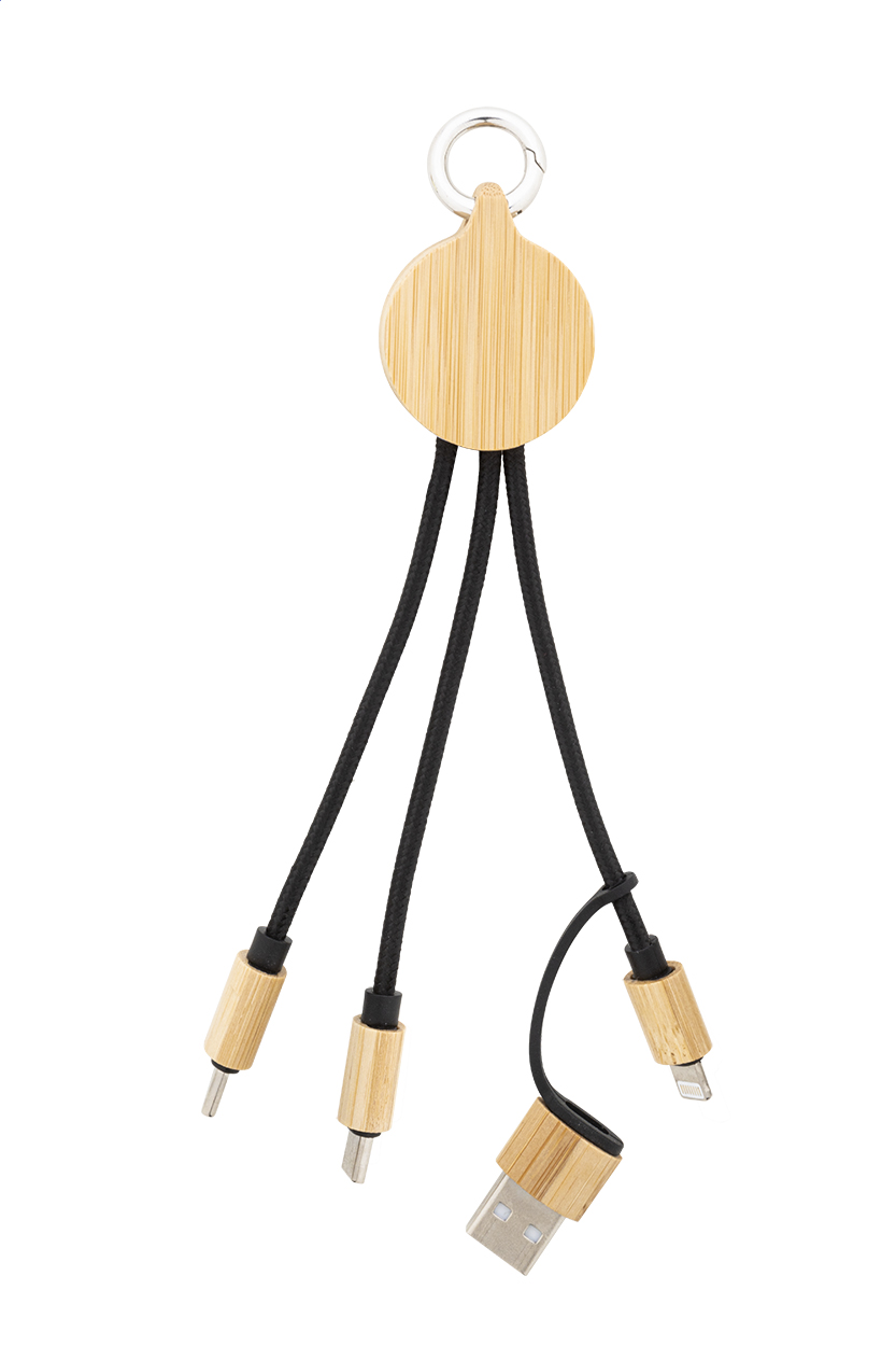 Cobbel Mini USB nabíjecí kabel Přírodní, Černá