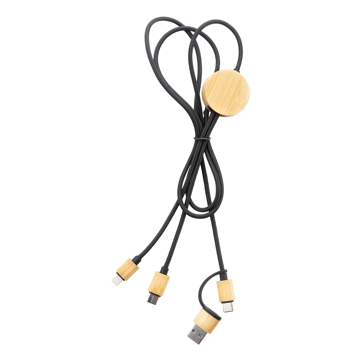 Cobbel USB nabíjecí kabel Přírodní, Černá