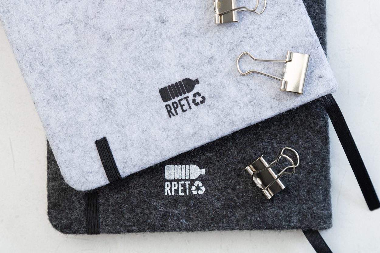 Refelt Note A5 RPET plstěný blok Šedá Refelt Note A5 RPET plstěný blok Šedá